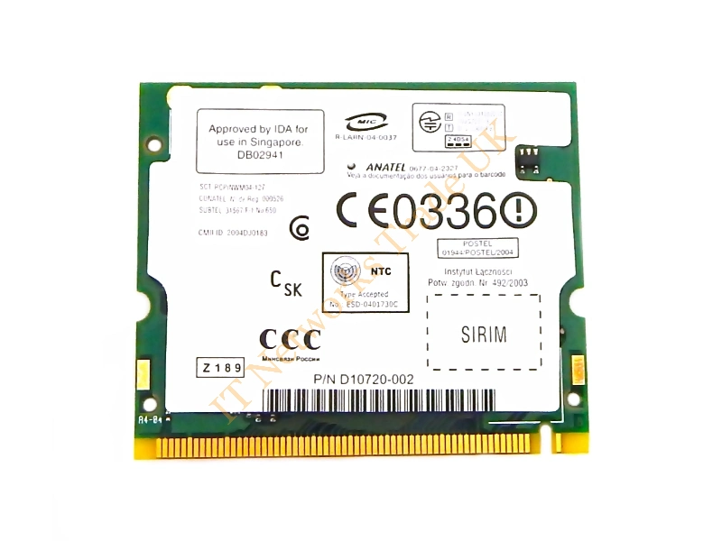 WM3A2200BG Intel PRO/Wireless mini PCI 2200BG Network Adapter Wireless LAN Card