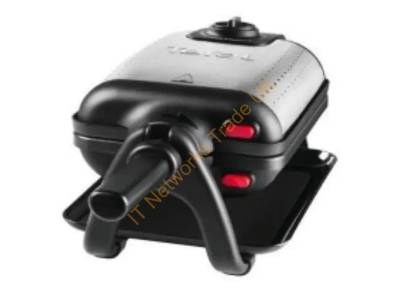 WM756D - Tefal WM756D waffle iron 2 waffle(s) 1200 W Black, Stainless steel