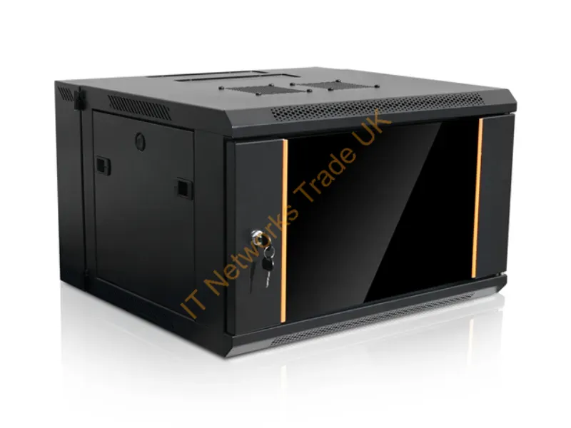 WMZ655-P1U - Istarusa Wmz655-P1U Rack Cabinet 6U Wall Mounted Rack Black