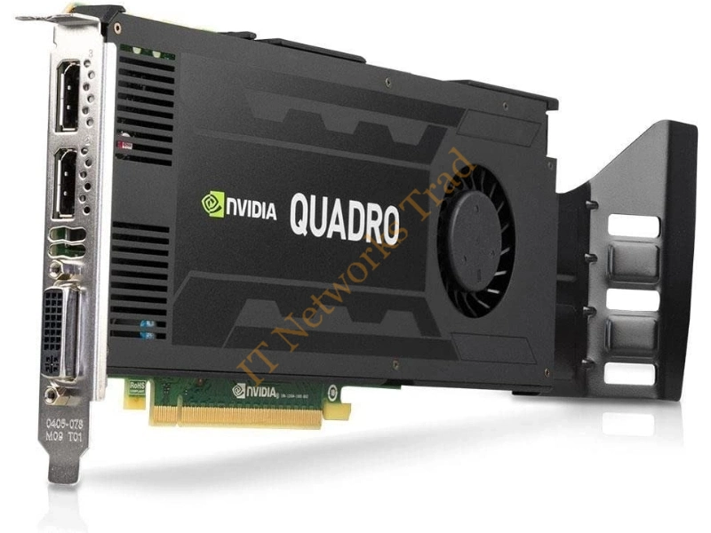 WNNF0 Dell nVidia Quadro K4200 4GB 2 x DisplayPort / Dual Link DVI-I Video Graphics Card