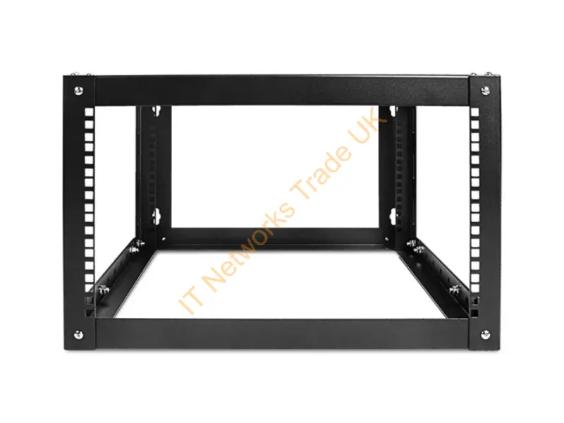 WOM680-CM2U - Istarusa Wom680-Cm2U Rack Cabinet 6U Wall Mounted Rack Black