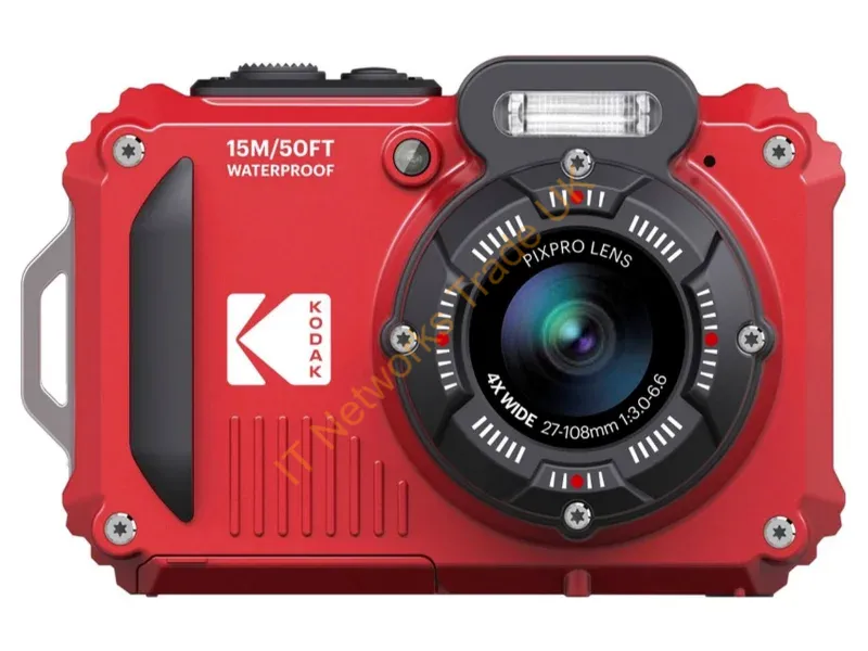 WPZ2RD - Kodak PIXPRO WPZ2 1/2.3" Compact camera 16.76 MP BSI CMOS 4608 x 3456 pixels Red