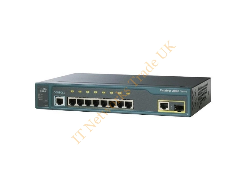 Cisco Catalyst 2960-8TC-S Switch managed 8 x 10/100 + 1 x combo Gigabit SFP desktop Network Switch