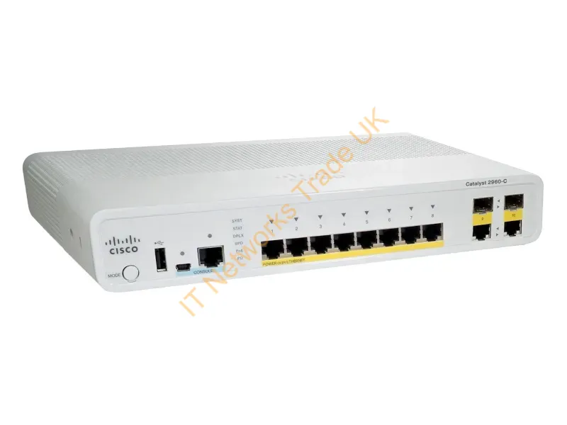 WS-C2960C-8PC-L-RF Cisco Catalyst 2960C-8PC-L Ethernet Network Switch