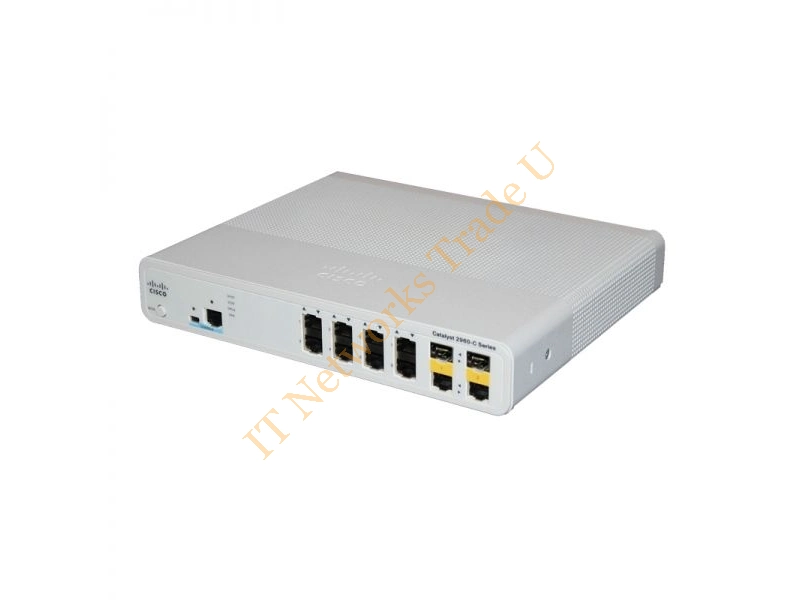 WS-C2960C-8TC-L Cisco Catalyst 8 Ports Manageable 8 x RJ-45 2 x Expansion Slots 10/100/1000Base-T Layer-3 Network Switch