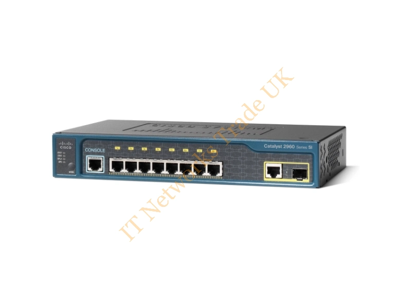 WS-C2960C-8TC-S Cisco Catalyst 2960 8-Port 10/100Mbps + 1000Mbps 8 x RJ45 + 1 x SFP Ethernet Network Switch