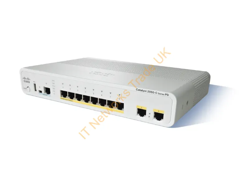 WS-C2960CPD8PTL-RF Cisco Catalyst 2960CPD-8PT-L Ethernet Network Switch