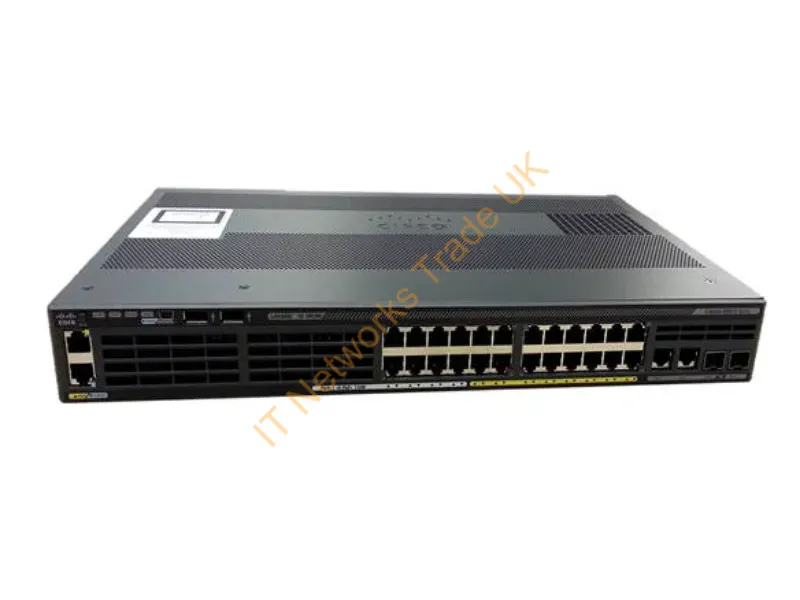 WS-C2960X-24TS-LL Cisco Catalyst 2960X 24-Port 24 x 10/100/1000 + 2 x Gigabit SFP 120/230V AC Managed 1U Rack-Mountable Network Switch