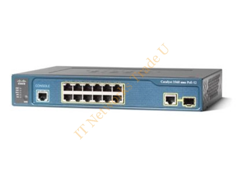 WS-C3560-12PC-S - Cisco Catalyst C3560-12Pc-S, Managed Power Over Ethernet (Poe) 1U Blue