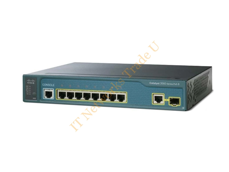 Cisco Catalyst 3560-8PC Switch managed 8 x 10/100 (PoE) + 1 x combo Gigabit SFP desktop PoE Network Switch