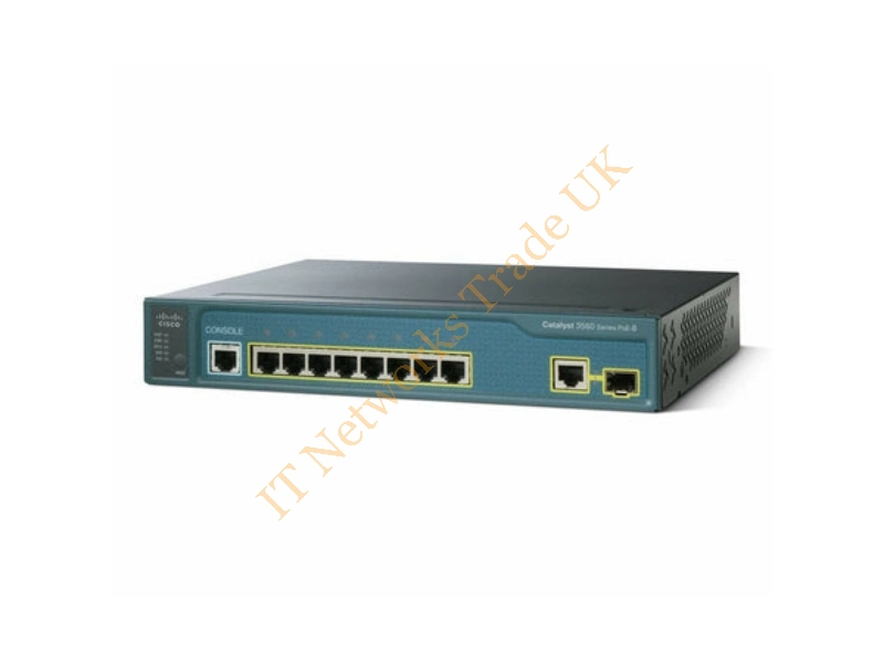 WS-C3560-8PC-S Cisco Catalyst 3560 8-Port 8 x 10/100 (PoE) + 1 x combo Gigabit SFP 1U Rack-mountable Network Switch
