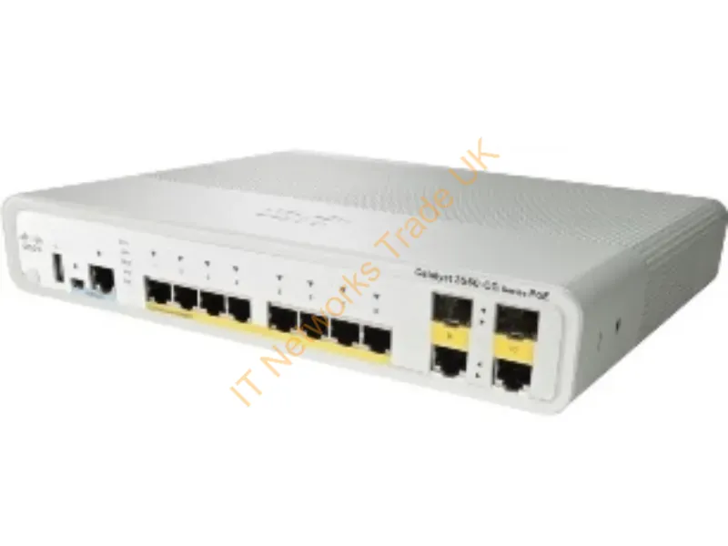 WS-C3560C-8PC-S-RF Cisco Catalyst Compact 3560C-8PC-S 8-Port Managed Rack-Mountable Network Switch