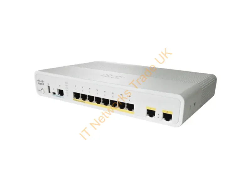 Cisco Catalyst Compact 3560-C PD PSE Switch managed 8 x 10/100/1000 (PoE) + 2 x 10/100/1000 desktop PoE Network Switch