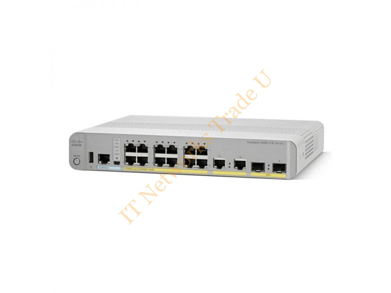 WS-C3560CX-12PC-S= Cisco Catalyst 3560-CX 12-Ports 10/100/1000Mbps Ethernet Network Switch