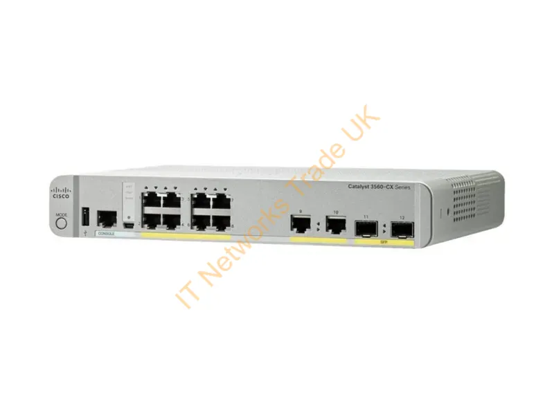 WS-C3560CX-8TC-S Cisco Catalyst 8-Port 10/100/1000 Managed Rack-Mountable Gigabit Ethernet Network Switch