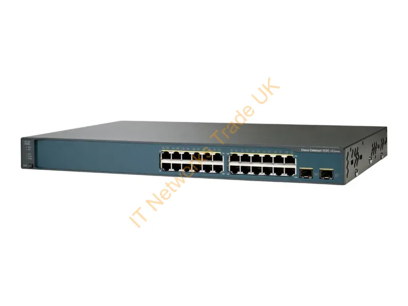 Cisco Catalyst 3560V2-24TS Switch L3 managed 24 x 10/100 + 2 x SFP rack-mountable Network Switch
