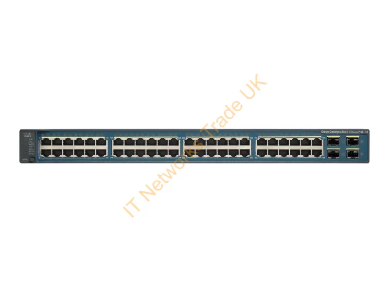 Cisco Catalyst 3560V2-48PS Switch L3 managed 48 x 10/100 + 4 x SFP rack-mountable PoE Network Switch
