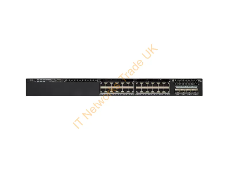 Cisco Catalyst 3650-24PD-E Switch L3 managed 24 x 10/100/1000 (PoE+) + 2 x 10 Gigabit SFP+ desktop, rack-mountable PoE+ Network Switch