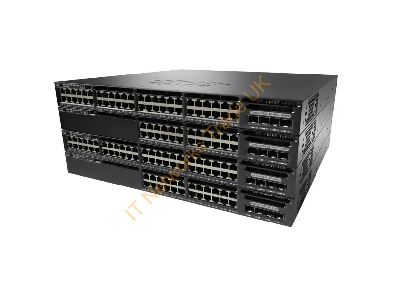 Cisco Catalyst 3650-48FD-S Switch L3 managed 48 x 10/100/1000 (PoE+) + 2 x 10 Gigabit SFP+ desktop, rack-mountable PoE+ Network Switch