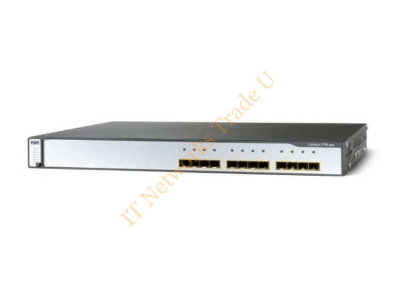 WS-C3750G-12S-SD Cisco Catalyst 3750G Network Switch