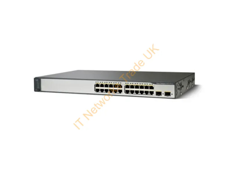 Cisco Catalyst 3750V2-24PS Switch L3 managed 24 x 10/100 + 2 x SFP rack-mountable PoE Network Switch