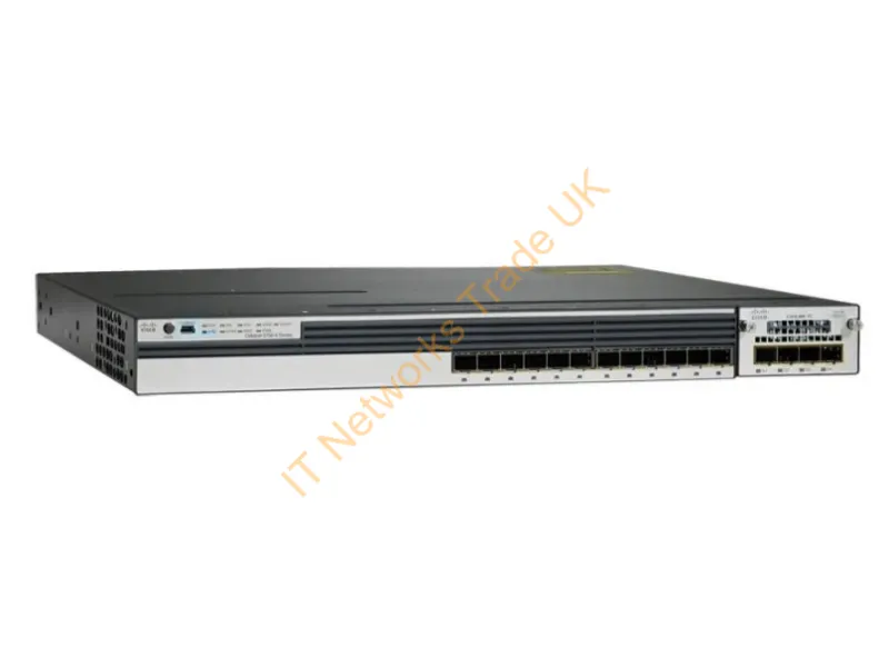 Cisco Catalyst 3750X-12S-E Switch L3 managed 12 x Gigabit SFP rack-mountable Network Switch