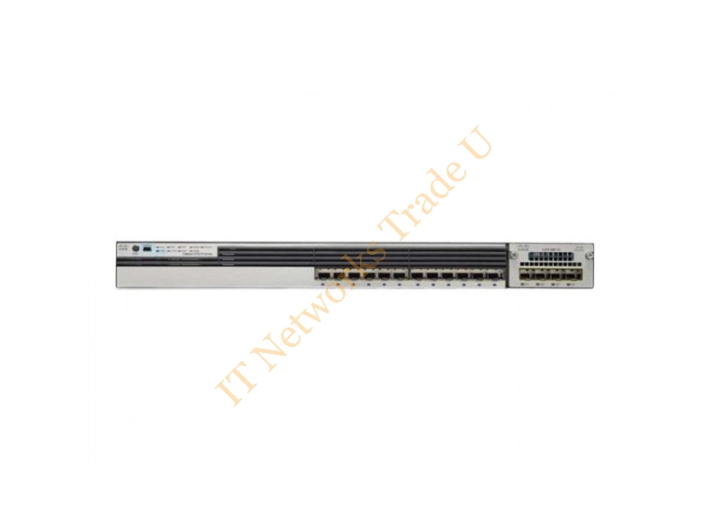 WS-C3750X-12S-E Cisco Catalyst 12-Port 10/100Base-TX Layer-3 Managed Stackable Gigabit Ethernet Network Switch