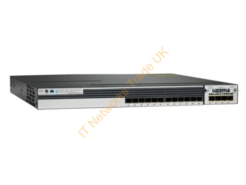 Cisco Catalyst 3750X-12S-S Switch managed 12 x Gigabit SFP rack-mountable Network Switch
