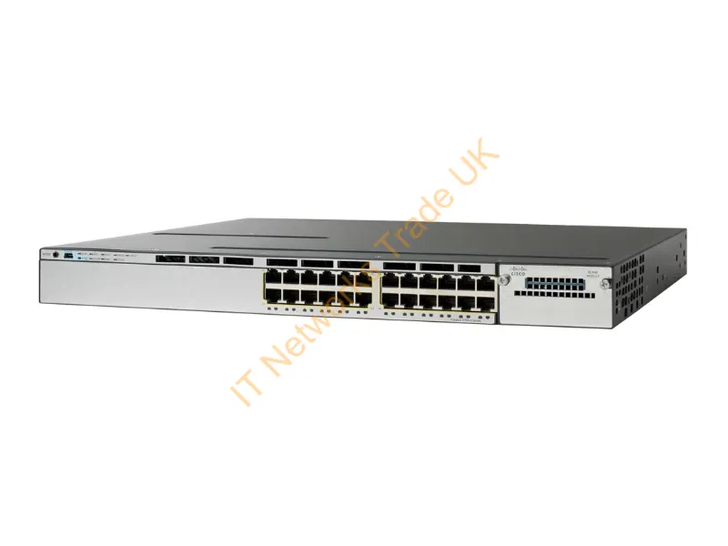 Cisco Catalyst 3750X-24P-S Switch managed 24 x 10/100/1000 (PoE) rack-mountable PoE Network Switch