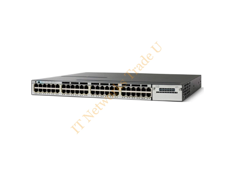 WS-C3750X-48P-L Cisco Catalyst 3750-X 48-Port Ethernet 2 Slot 48 10/100/1000Base-T 2 x Network Module Switch Switch Module