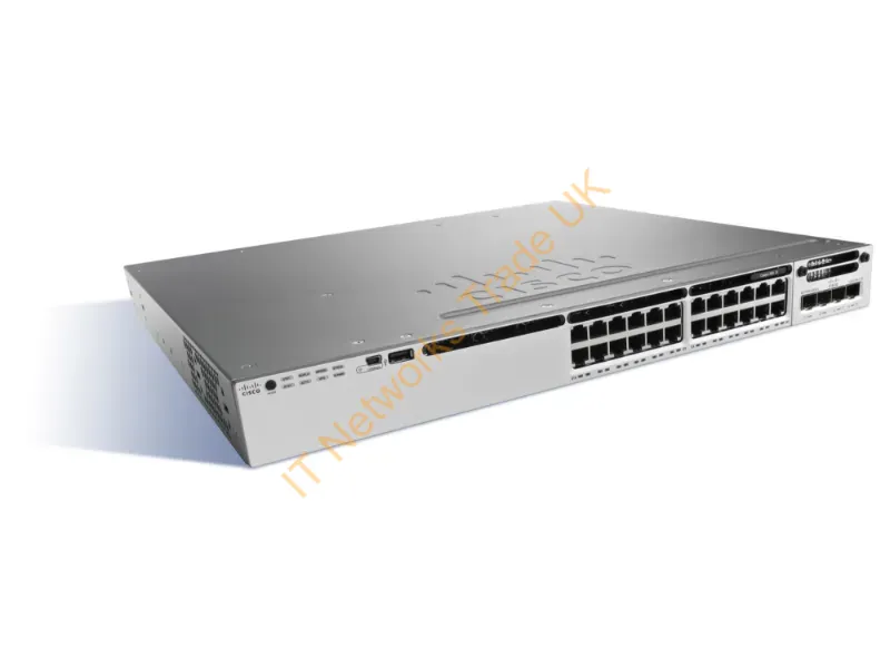 Cisco Catalyst 3850-24PW-S Switch L3 managed 24 x 10/100/1000 (PoE+) desktop, rack-mountable PoE+ Network Switch