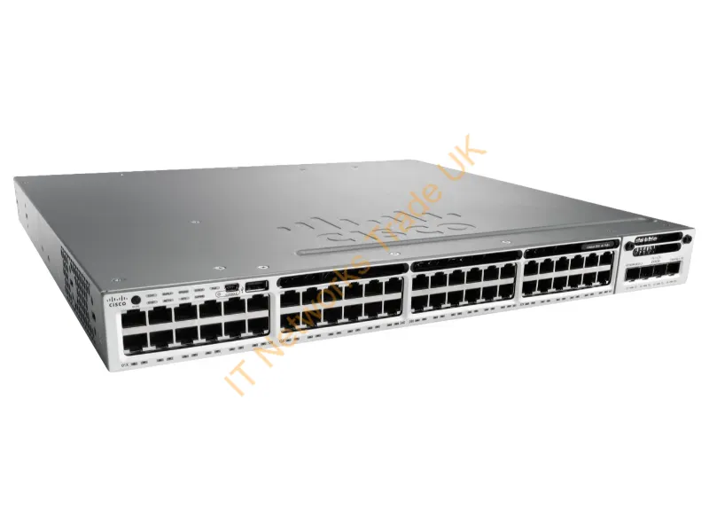 Cisco Catalyst 3850-48F-L Switch managed 48 x 10/100/1000 (PoE+) desktop, rack-mountable PoE+ Network Switch
