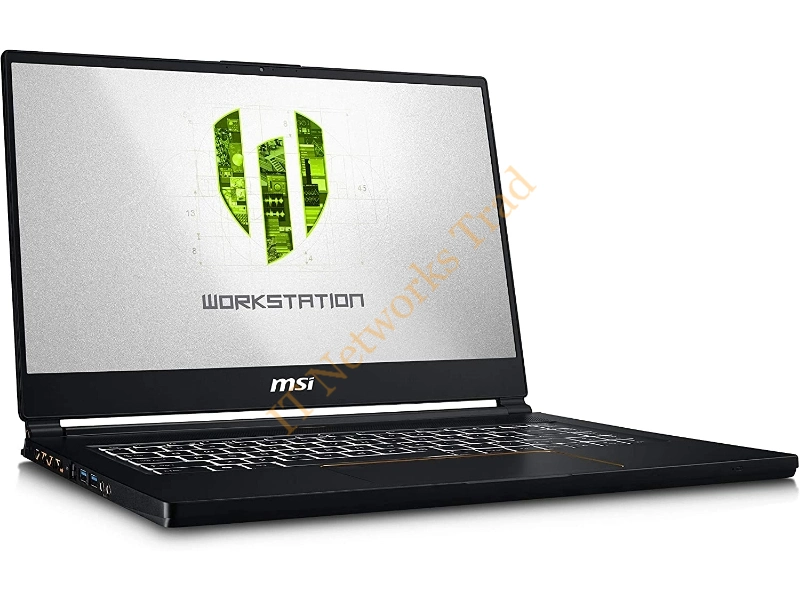 WS65686 MSI WS65 9TL-686 15.6 inch Intel -Core i7-9750H 2.6GHz/ 32GB DDR4/ 512GB NVMe SSD/ Quadro RTX 4000/ USB3.1/ Windows 10 Pro Ultrabook (Matte Black with Gold Diamond cut) Laptop System