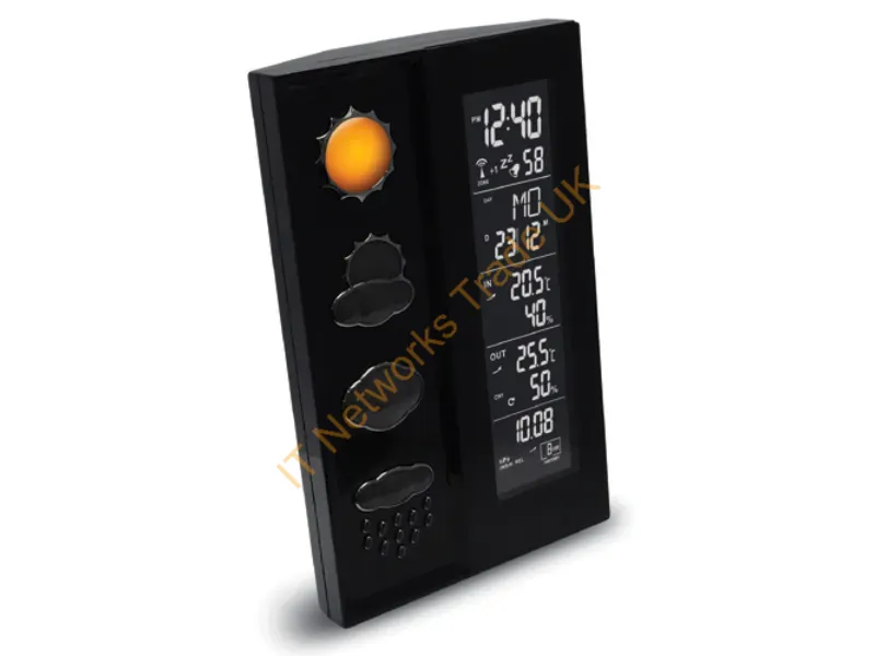 WS6650 - Technoline WS 6650 digital weather station Black