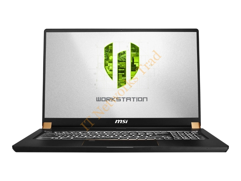 WS75002 MSI WS75 9TJ-002 17.3 inch Intel -Core i7-9750H 2.6GHz/ 32GB DDR4/ 512GB NVMe SSD/ Quadro T2000/ USB3.1/ Windows 10 Pro Ultrabook (Matte Black with Gold Diamond cut) Laptop System