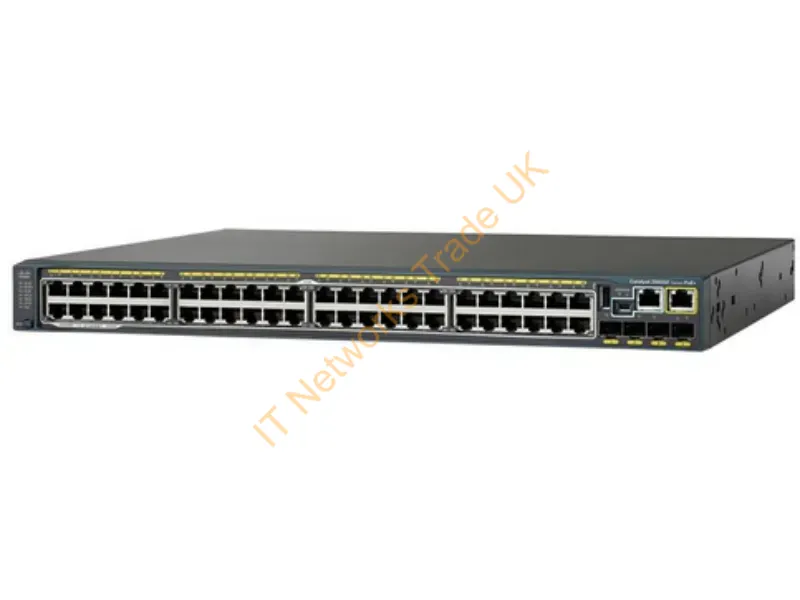 Cisco Catalyst 2960S-F48LPS-L Switch managed 48 x 10/100 (PoE+) + 4 x Gigabit SFP desktop, rack-mountable PoE+ Network Switch