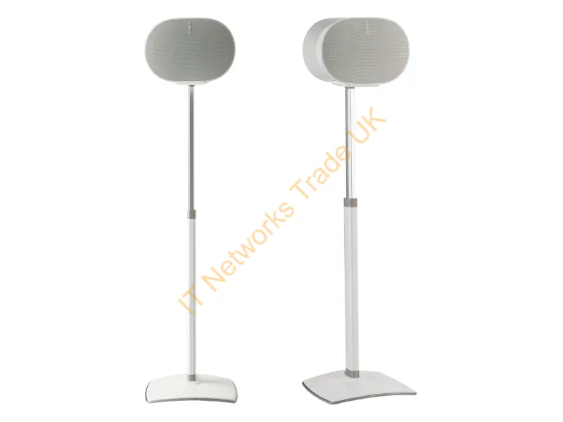 WSSE3A2-W2 - C2G Sonos Adj Speaker Stand Pair White