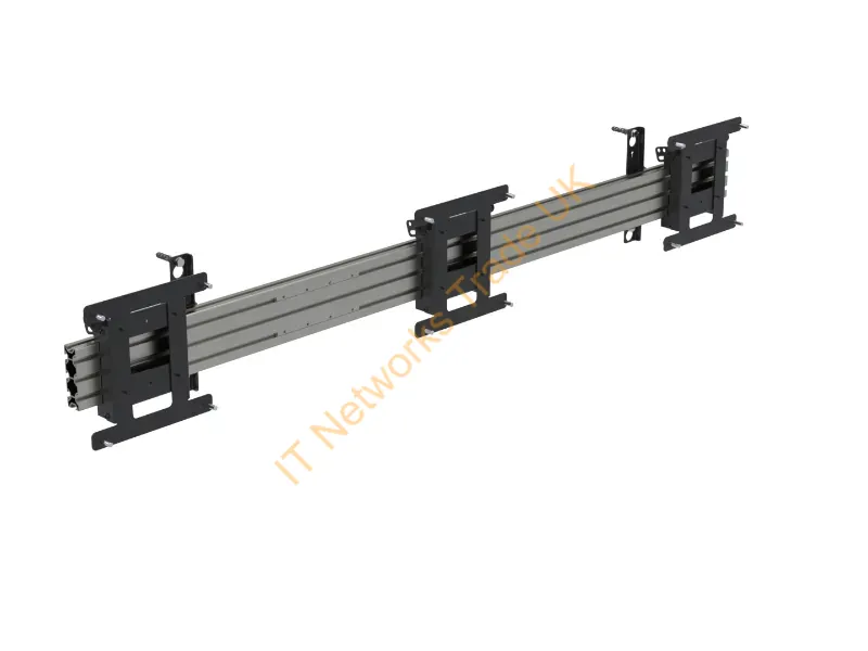 WT223158LL-A2 - Ergonomic Solutions SpacePole Digital Signage Menu board mount, with tilt, for 3 screens (portrait) up to 43" (VESA 100 and 200)