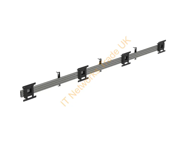 WT224330LL-A2 - Ergonomic Solutions SpacePole Digital Signage Menu board mount, with tilt, for 4 screens (landscape) up to 43" (VESA 100 and 200)