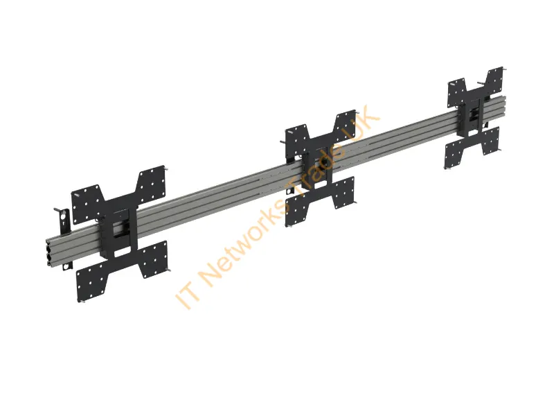 WT443268LL-A2 - Ergonomic Solutions SpacePole Digital Signage Menu board mount, with tilt, for 3 screens (landscape) up to 55" (max VESA 400)