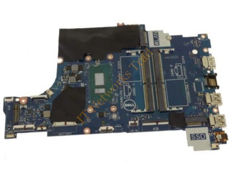 WTY0Y Dell Motherboard with Intel i7-3537U 2.0GHz CPU for Inspiron 17R 5721 3721 Laptop Motherboard