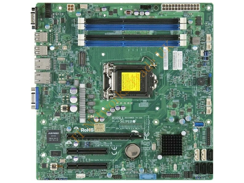 X10SLL-F-O Supermicro LGA1150/ Intel C222 PCH/ DDR3/ SATA3/USB3.0/ V/2GbE/ MicroATX Server Motherboard