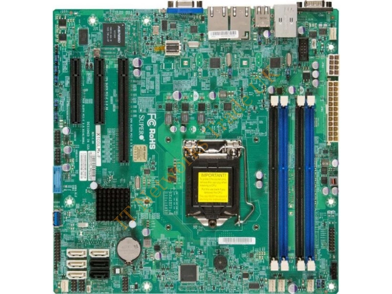 X10SLM+-F-O Supermicro LGA1150/ Intel C224/ DDR3/ SATA3/USB3.0/ V/2GbE/ MicroATX Server Motherboard