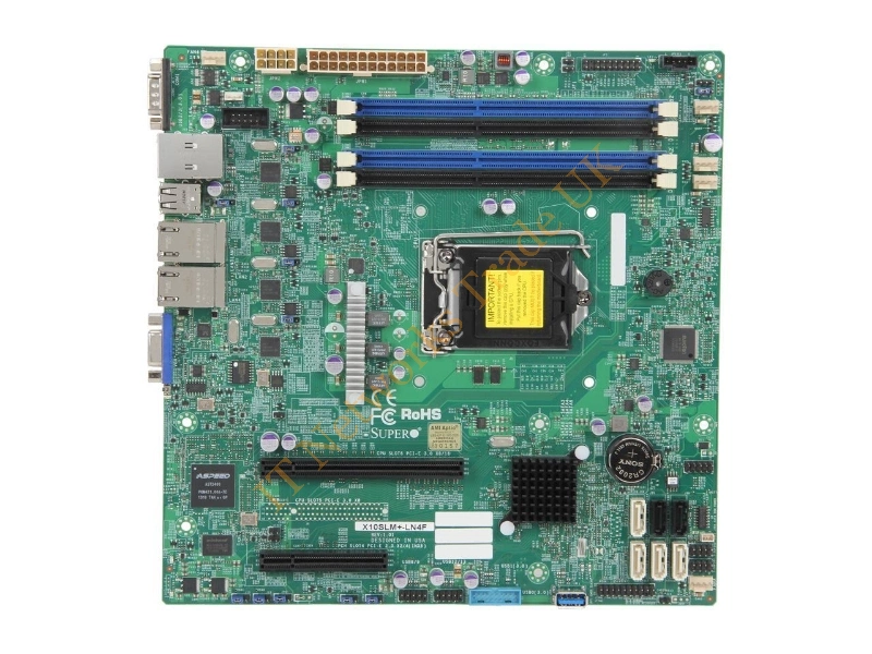 X10SLM+-LN4F-O Supermicro LGA1150/ Intel C224/ DDR3/ SATA3/USB3.0/ V/4GbE/ MicroATX Server Motherboard