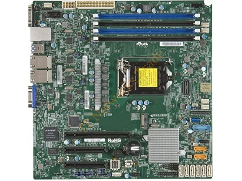 X11SSH-LN4F-O Supermicro LGA1151/ Intel C236/ DDR4/ SATA3/USB3.0/ V/4GbE/ MicroATX Motherboard Desktop Motherboard