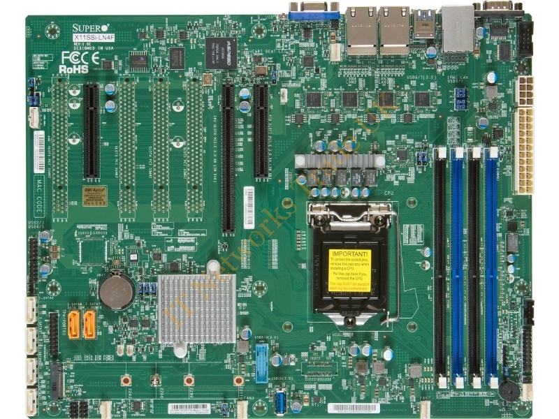 X11SSI-LN4F Supermicro Intel Xeon E3-1200 v5/v6 C236 Chipset ATX System Board Socket H4 LGA 1151 Server Motherboard
