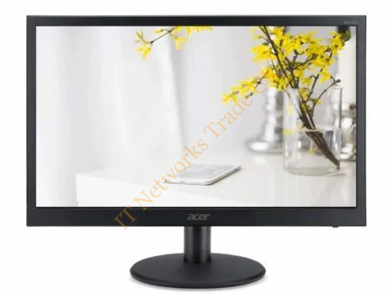 X183HB-04 Acer Monitor 18.5" Display TFT LCD WXGA (1366 x 768) 0.300mm Contrast 10,000:1 (Dynamic) 5 ms 75 Hz Black Case with Stand LCD Monitor
