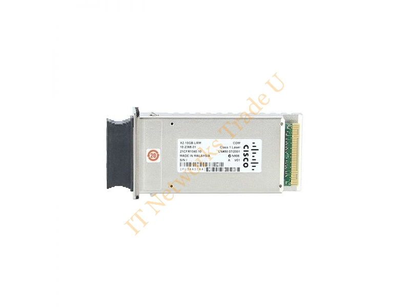 X2-10GB-LRM Cisco 10Gb/s 10-GBase-LRM Multi-Mode Fiber 220m 1310nm Duplex SC Connector X2 Transceiver Module
