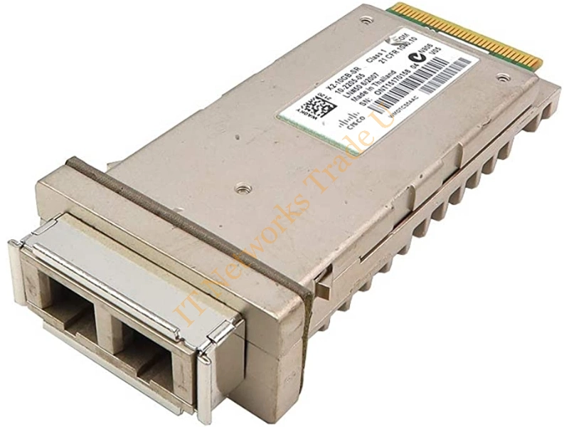 X2-10GB-SR= Cisco Multi-mode 10Gb/s 10GBase-SR Fiber 300m 850nm Duplex SC Connector X2 Transceiver Module