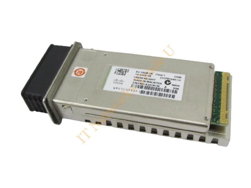 X2-10GB-SR-V06 Cisco 10Gb/s 10GBase-SR Multi-mode Fiber 300m 850nm Duplex SC Connector X2 Transceiver Module